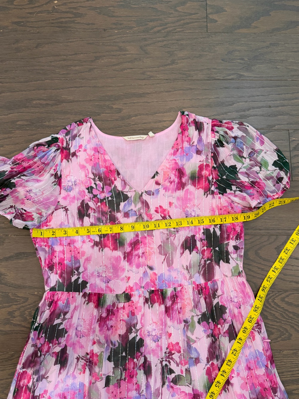 Soft Surroundings Santhia Midi Dress in Marseille Garden Size Medium - Picture 7 of 11